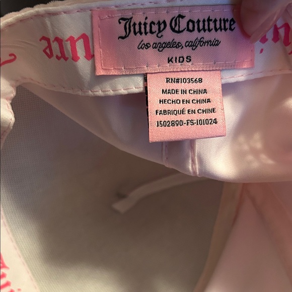 Juicy Couture Light Pink Cap with Rhinestone Accents - Picture 6 of 7